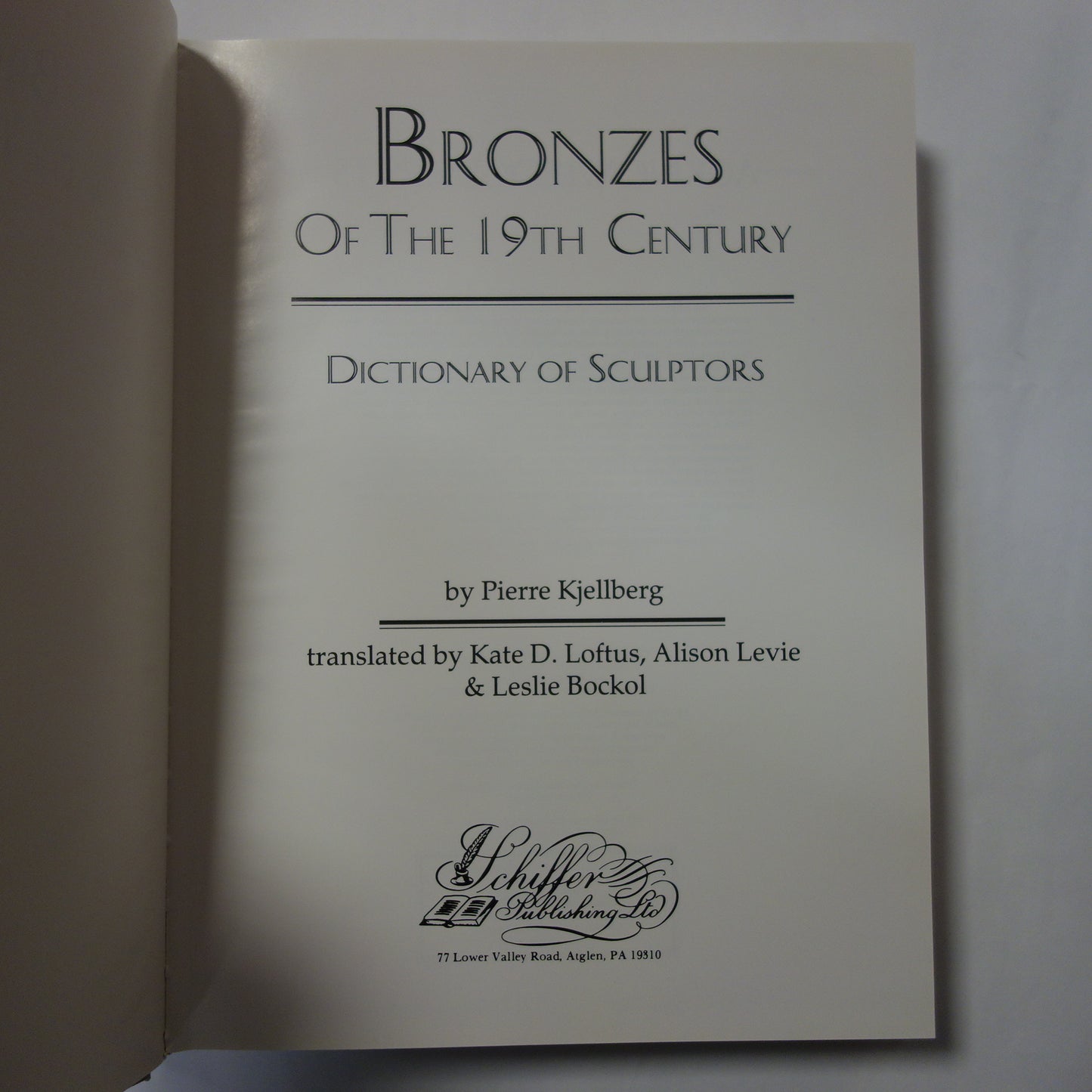 Bronzes of the 19th Century by Pierre Kjellberg - Dictionary of Sculptors rare hardback book