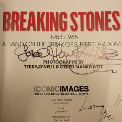 Breaking Stones 1963 - 1965 by Terry O'Neill & Gered Mankowitz - Signed hardback book