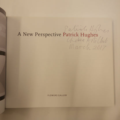 A New Perspective by Patrick Hughes - Rare Signed hardback book