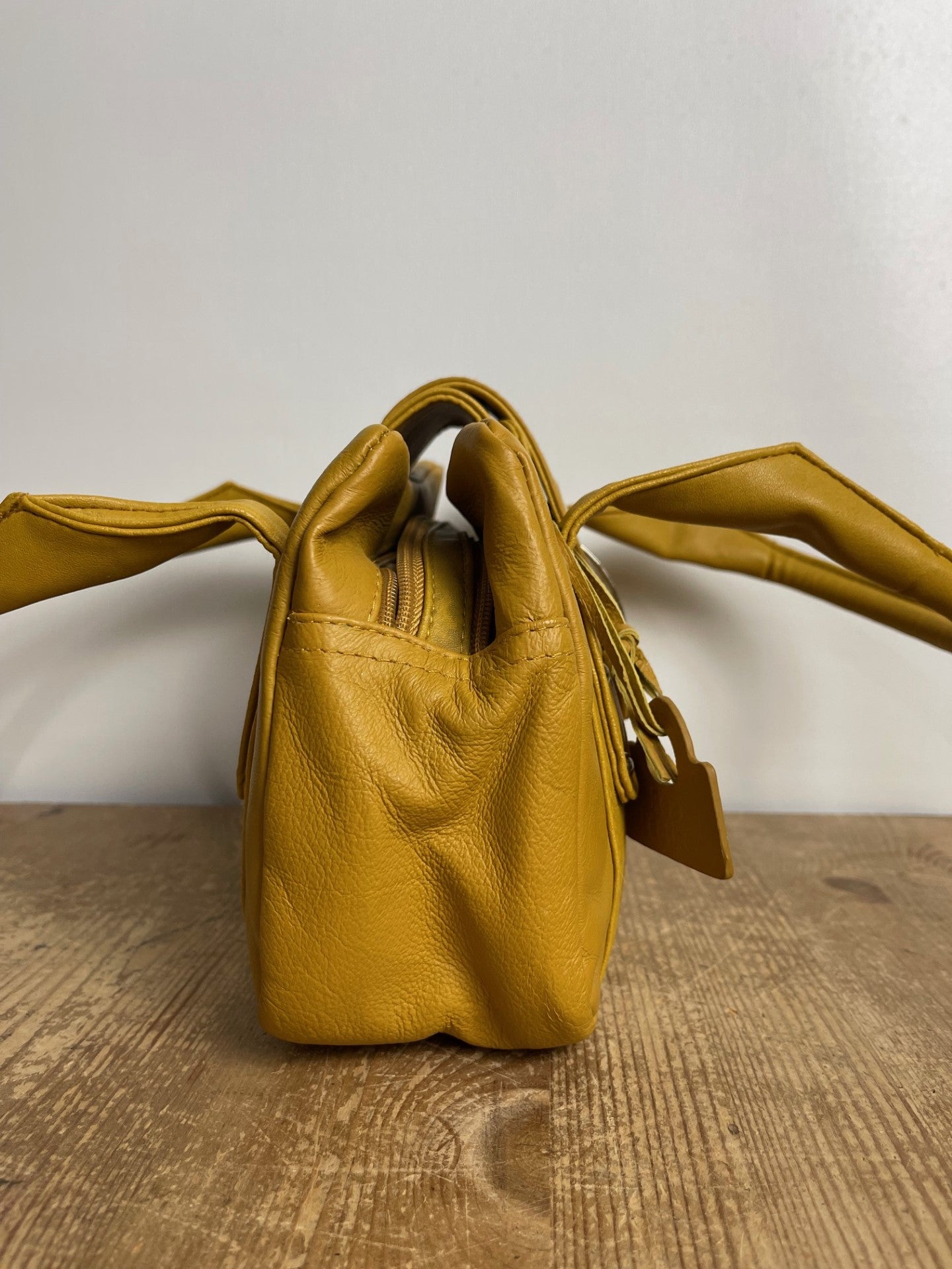 Domo Yellow Leather Handbag