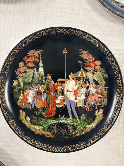 10x Vintage Tianex Russian Legends Collector Plates