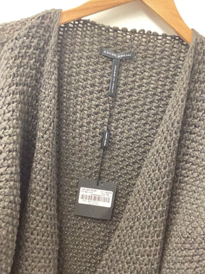 Sarah Pacini Brown Wool Cardigan One Size