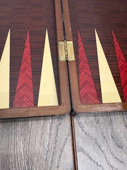2-in-1 Backgammon/Draughts Game Set (complete)
