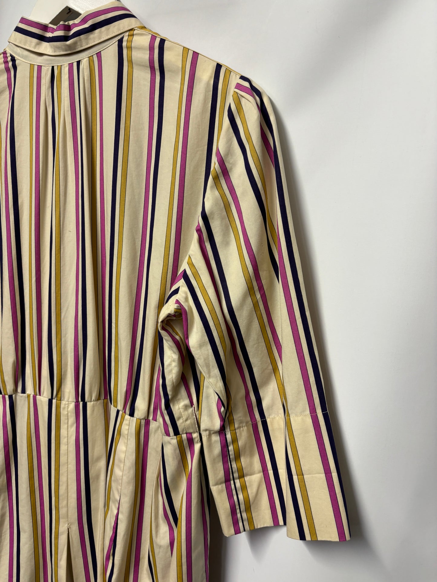 Vintage Multicoloured Striped Shirt Dress