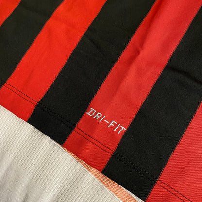 Nike Dri-Fit Football Top Red Black Stripe XXL BNWT