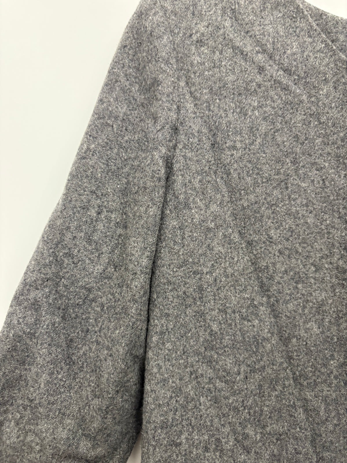 TOAST Grey Wool-Blend Womens Shift Dress Size 8