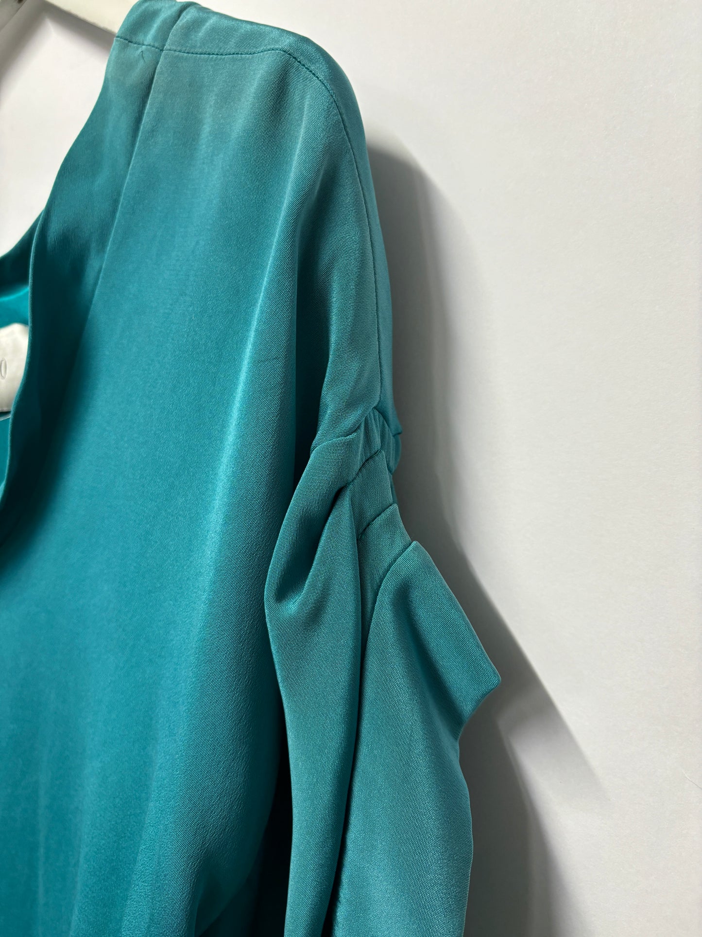 Valentino Teal Silk Tunic Dress 12