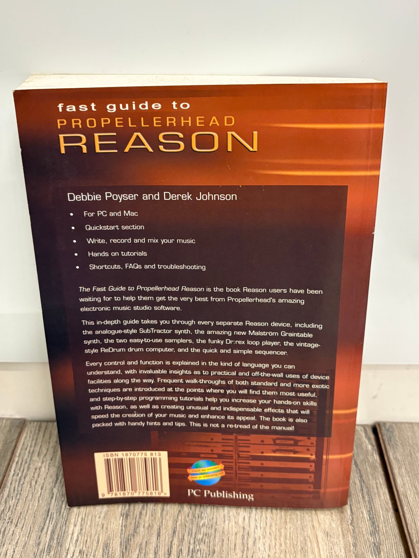 Fast Guide to Propellerhead Reason by Debbie Poyser and Derek Johnson