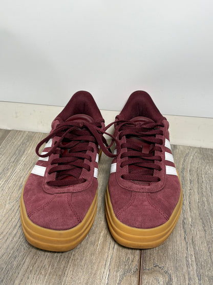 Adidas Womens VL Court Bold Burgundy Trainers Size 3