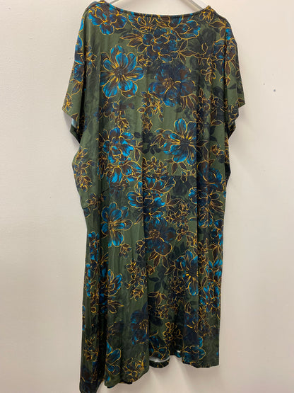 BNWT Joe Browns Plus Size Dress/Tunic Green Multi Size 32