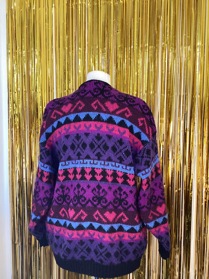 Icewear Colourful Wool Cardigan Size M