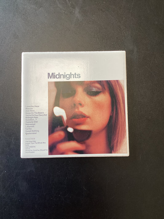 Taylor Swift MIDNIGHTS Coaster Cork back