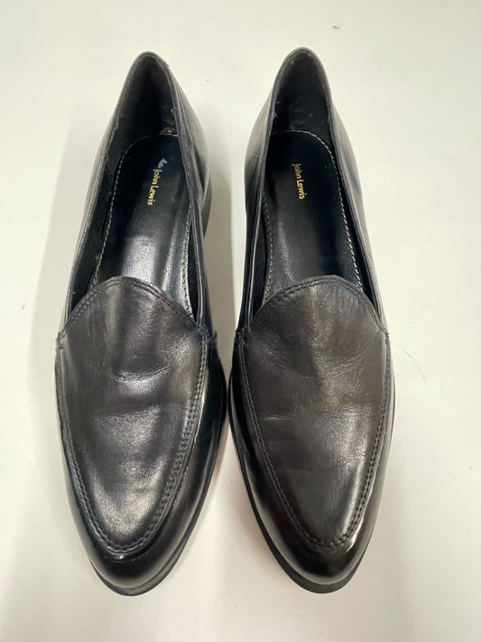 John Lewis Black Slip On Shoes Size 3