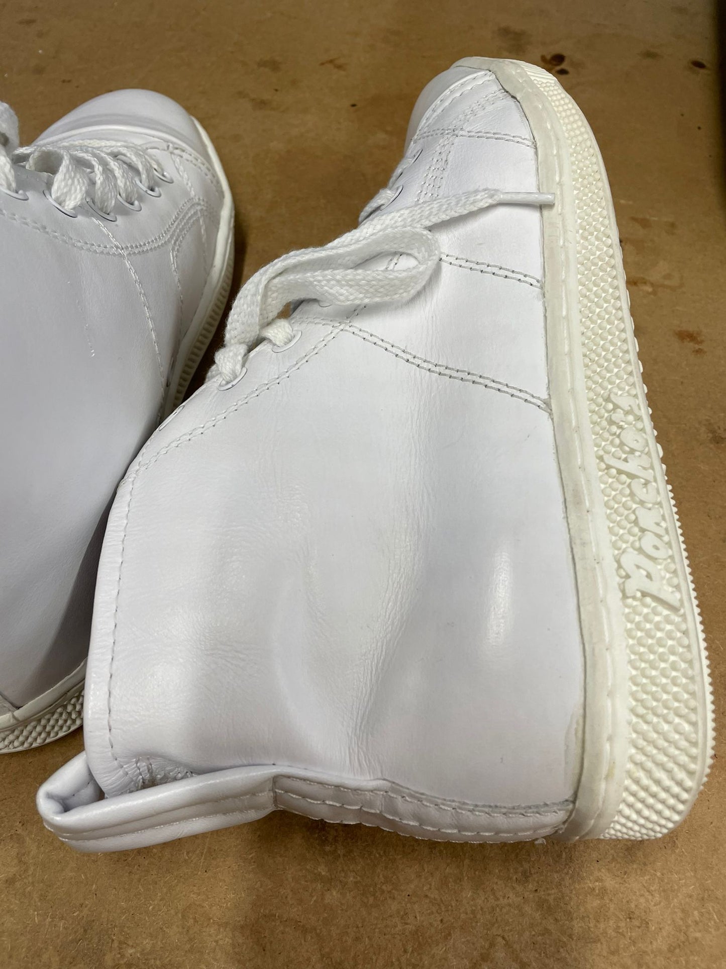 Poncho's White Trainer Boot Size 9.5