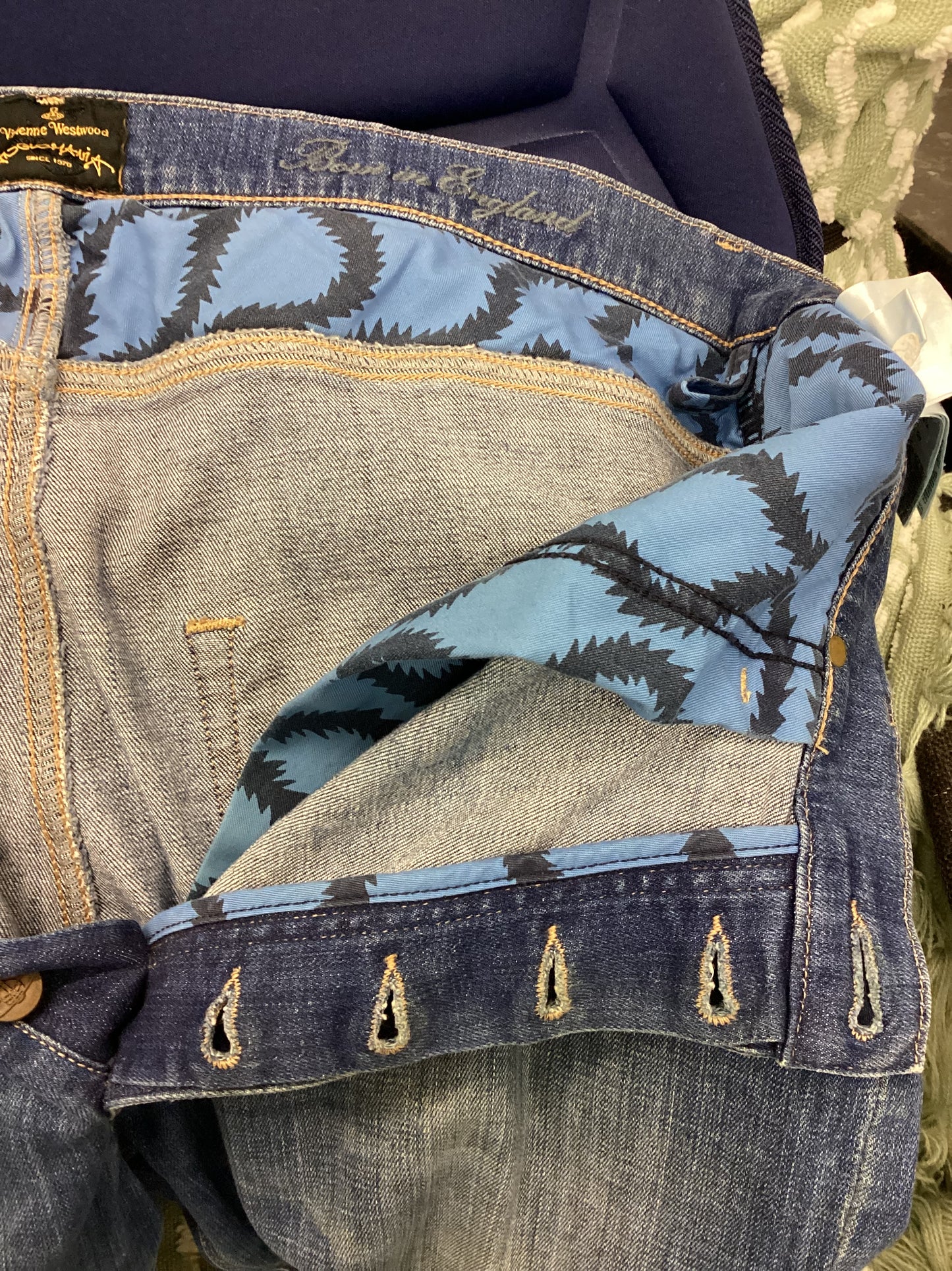 Vivienne Westwood Anglomania Mens Blue Denim Jeans W34