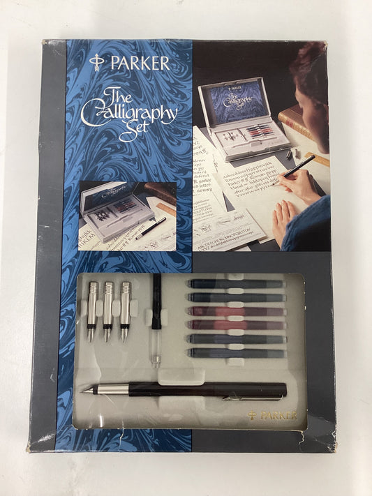 Vintage 80s Parker Calligraphy Set