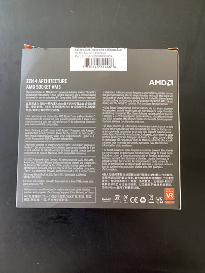 AMD RYZEN 9 7000 Series desktop processor £200