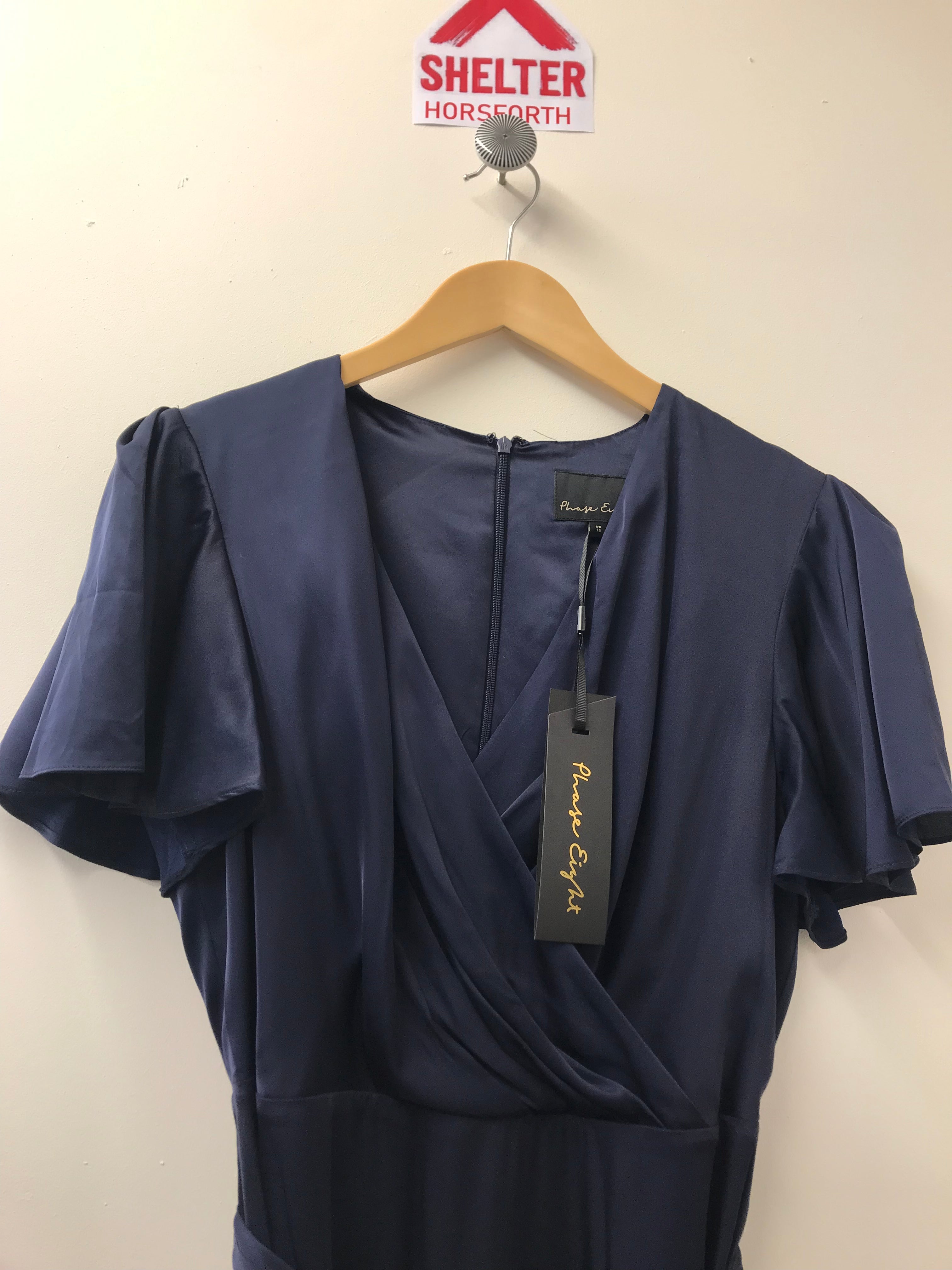 BNWT Phase Eight Navy Dress Size 16 Shop for Shelter