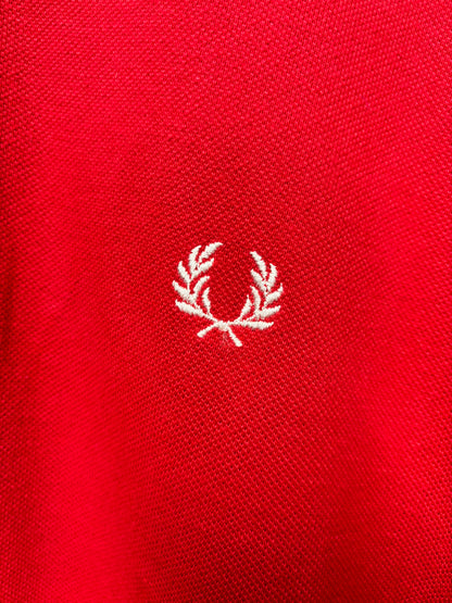 Fred Perry Red, Navy and White M3 Polo Shirt Small