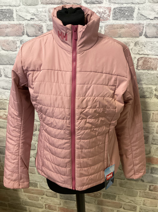 Ladies Pink Helly Hanson Lightweight Puffer Jacket - S