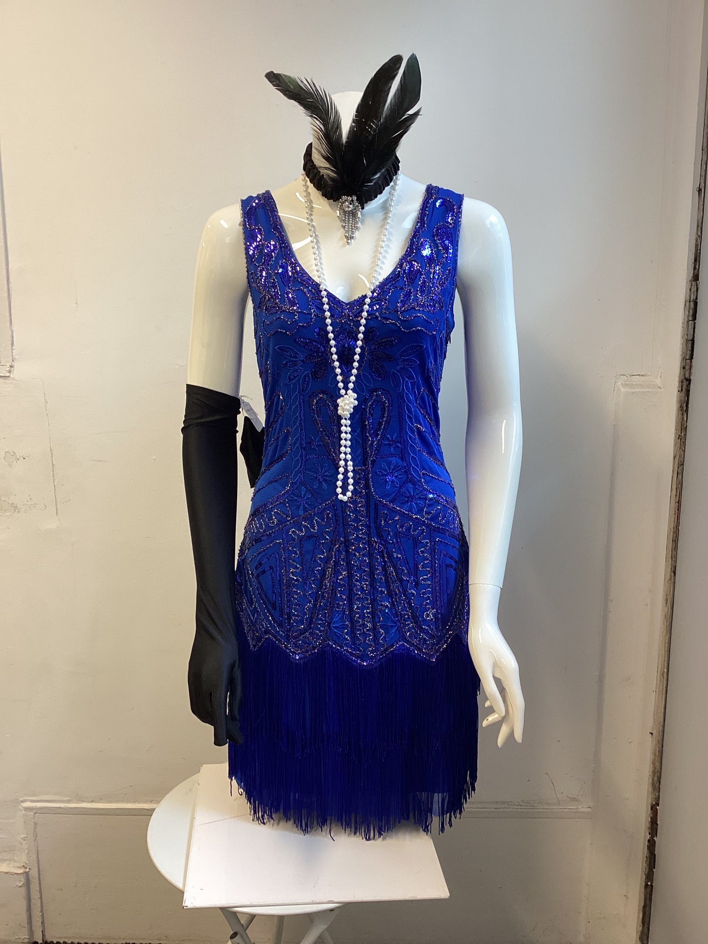 Blue Flapper dress Medium