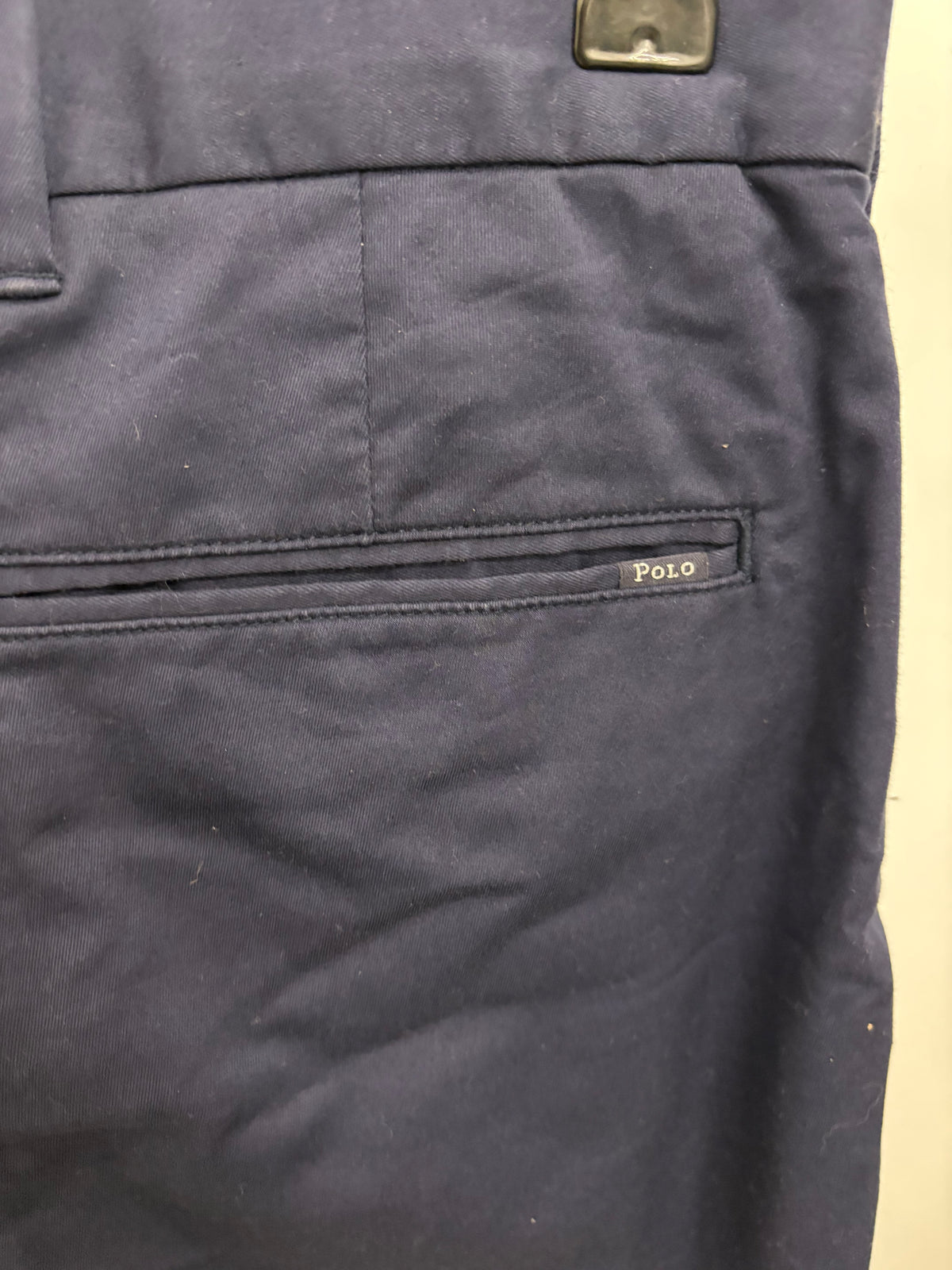 Polo Golf Ralph Lauren Mens Navy Performance Chino Trousers Size 30/32