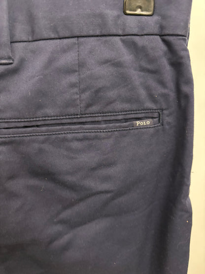Polo Golf Ralph Lauren Mens Navy Performance Chino Trousers Size 30/32