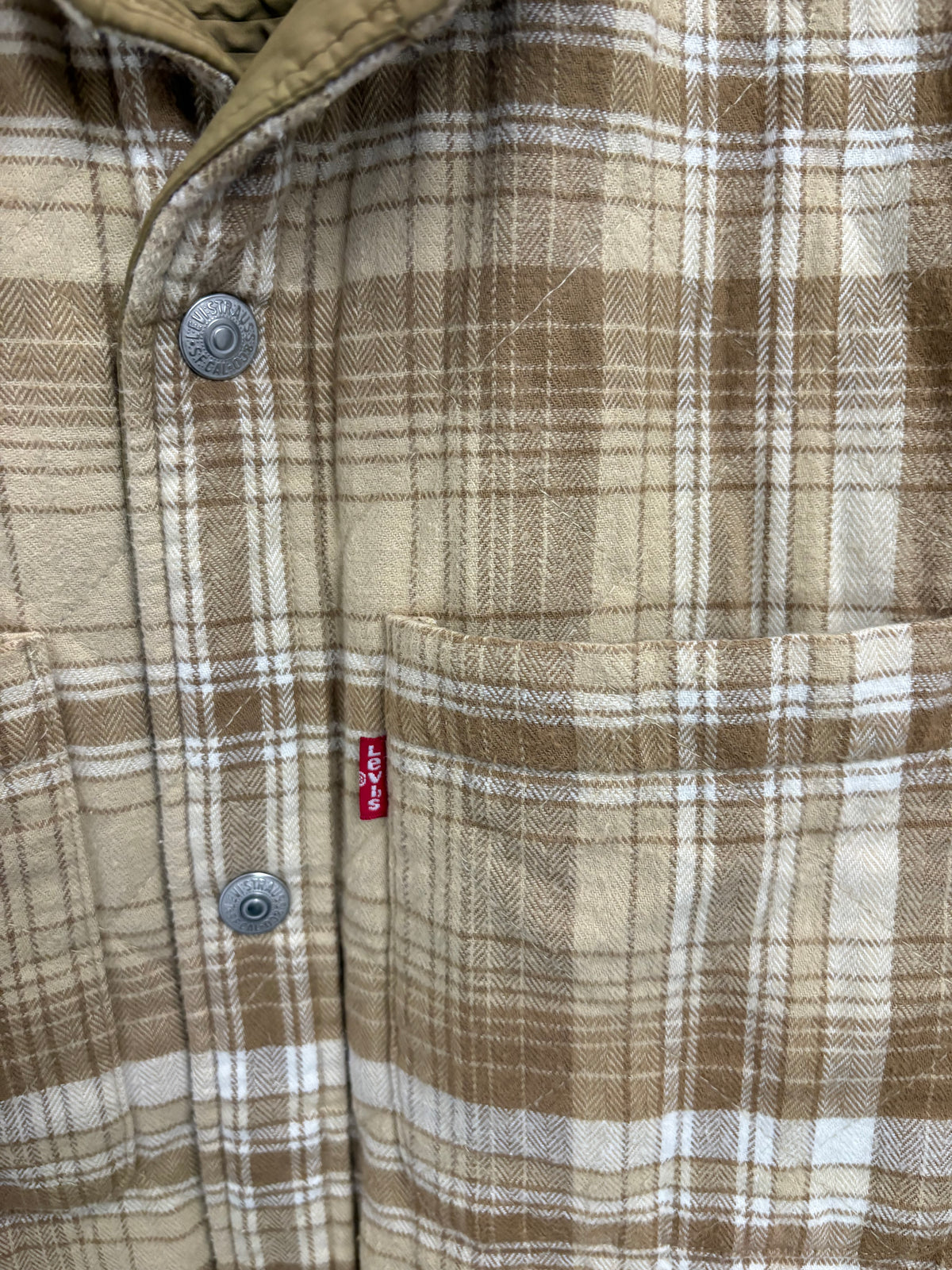 Levi’s Bryant Brown Padded Reversible Overshirt Men’s Jacket Size L
