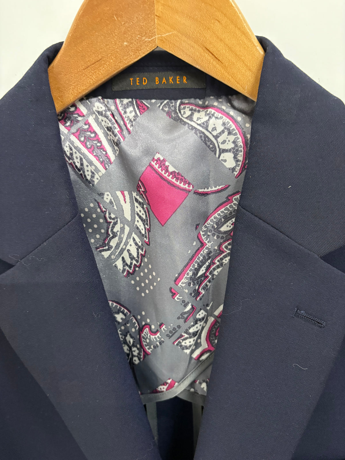 Ted Baker London Mens Navy Suit Jacket Size 44R