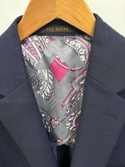 Ted Baker London Mens Navy Suit Jacket Size 44R