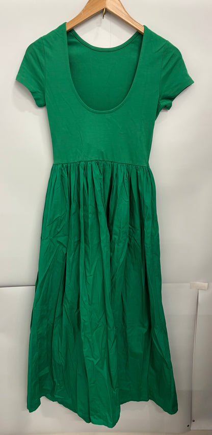 Nobody's Child Green Short-Sleeve Colorado Midi Dress Size 6 - BNWT