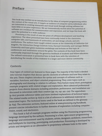 Processing: A Programming Handbook for Visual Designers and Artists (Second Edition) by Casey Reas and Ben Fry