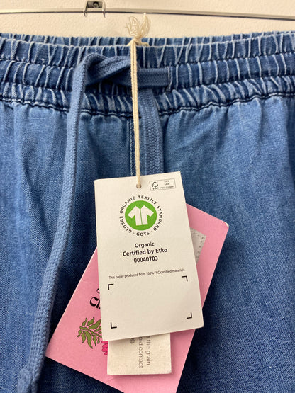 BNWT Lucy and Yak Chuck Trousers Organic Cotton and Hemp Blue 4XL