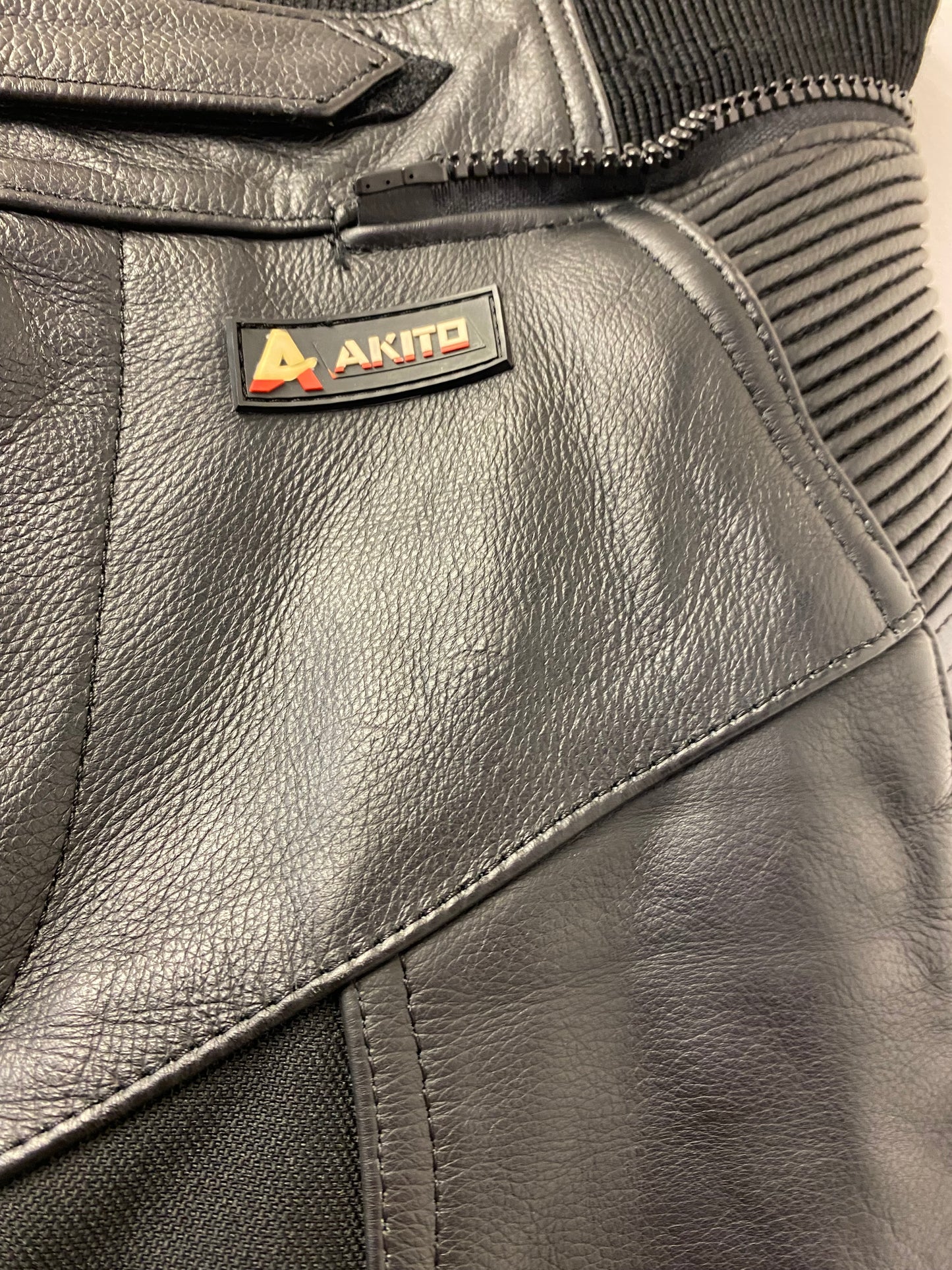 Akito Body Guard CE Protection Leather Biker Trousers Black Size 14