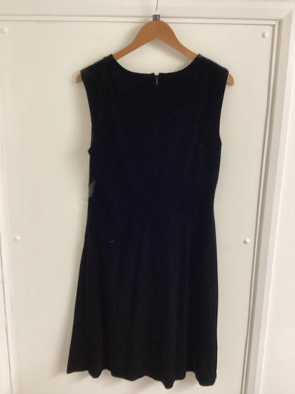 BNWT Donna Karan Black Velvet Dress Size US12/UK 16