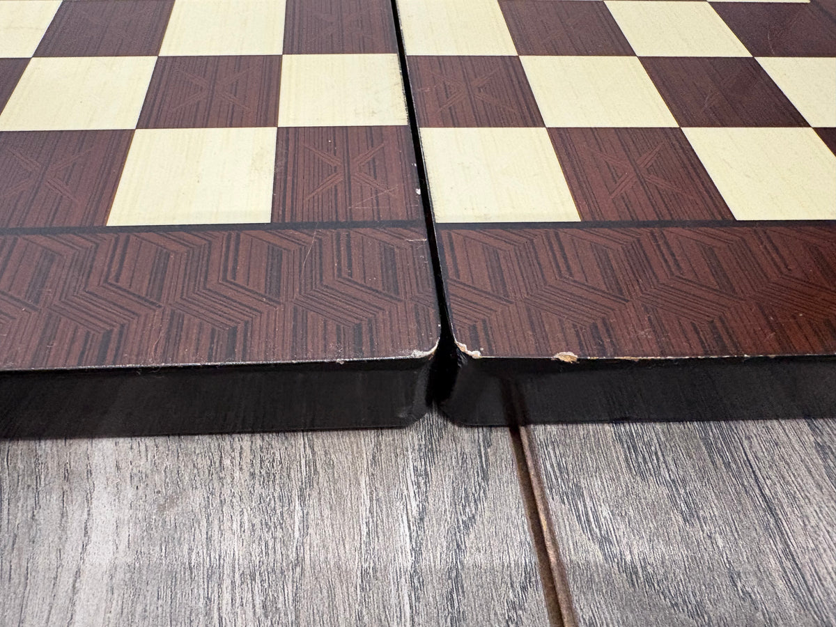 2-in-1 Backgammon/Draughts Game Set (complete)