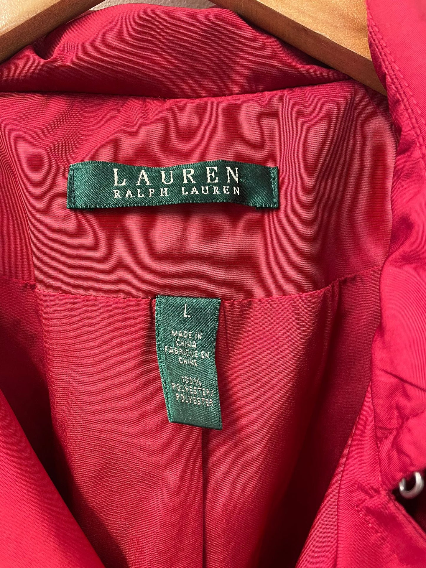 Ralph Lauren Red Trench Coat