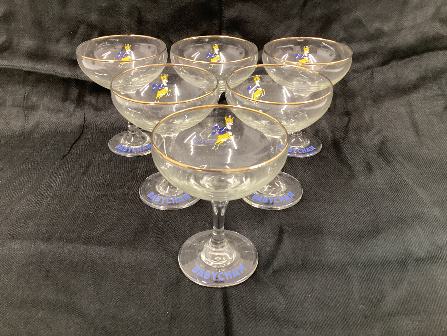 6 X Babysham Glasses