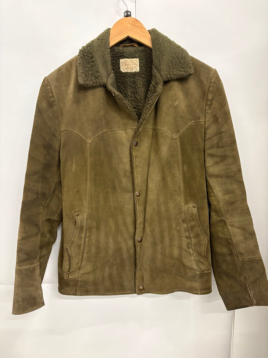 Vintage 1970s Pioneer Wear Men’s Suede Jacket - Tagged Size 38