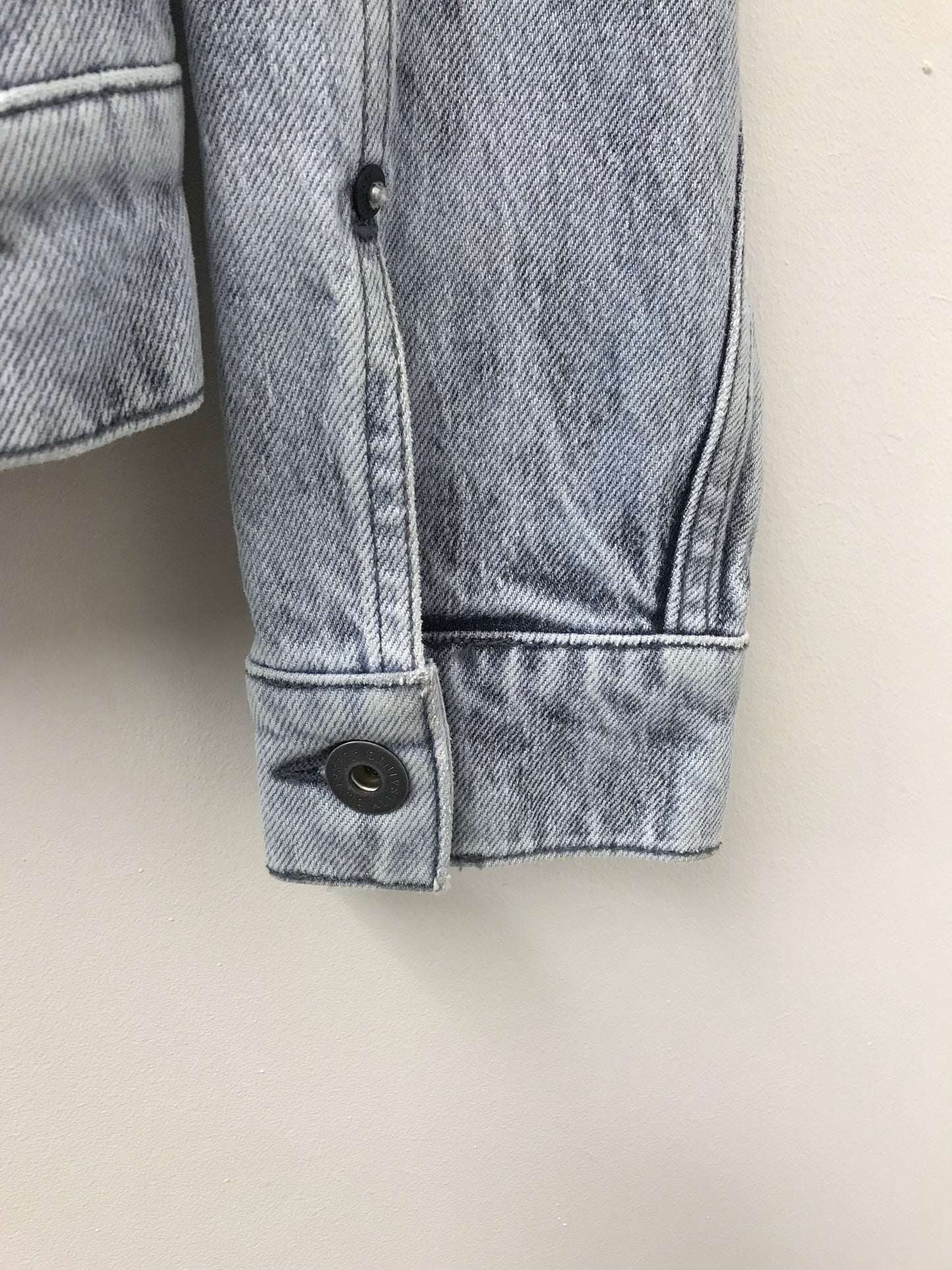 BNWT All Saints Juppy Denim Jacket Grey Size M