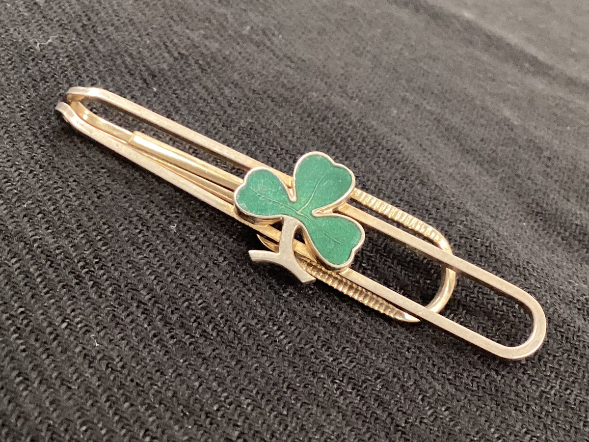 Vintage Shamrock Broach And Tie Pin
