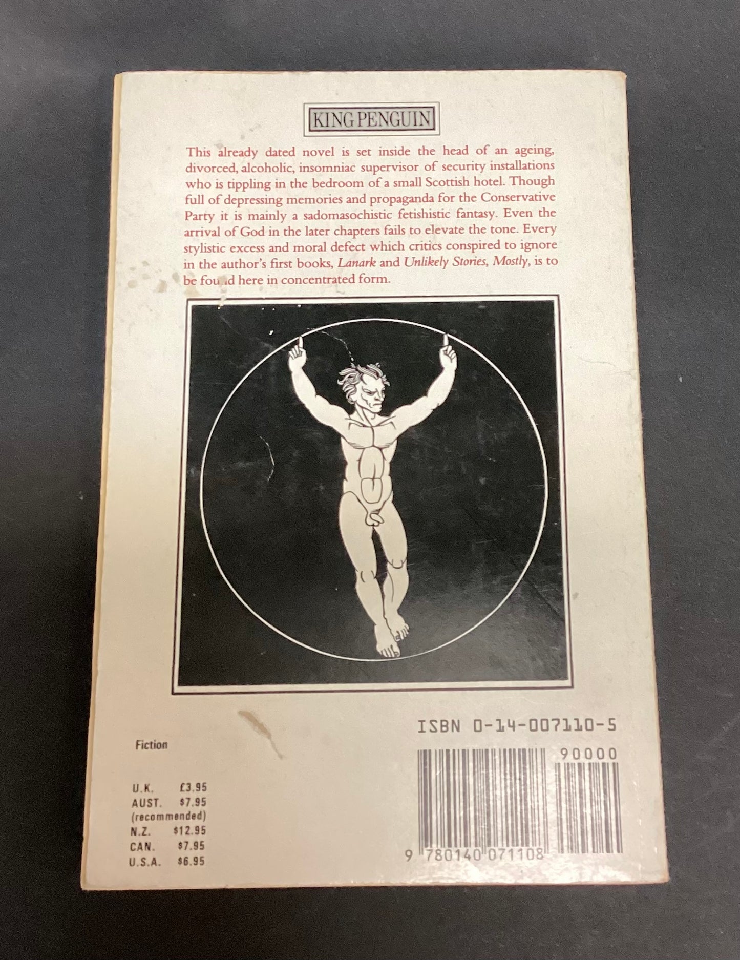 Signed 1982 Janine by Alasdair Gray