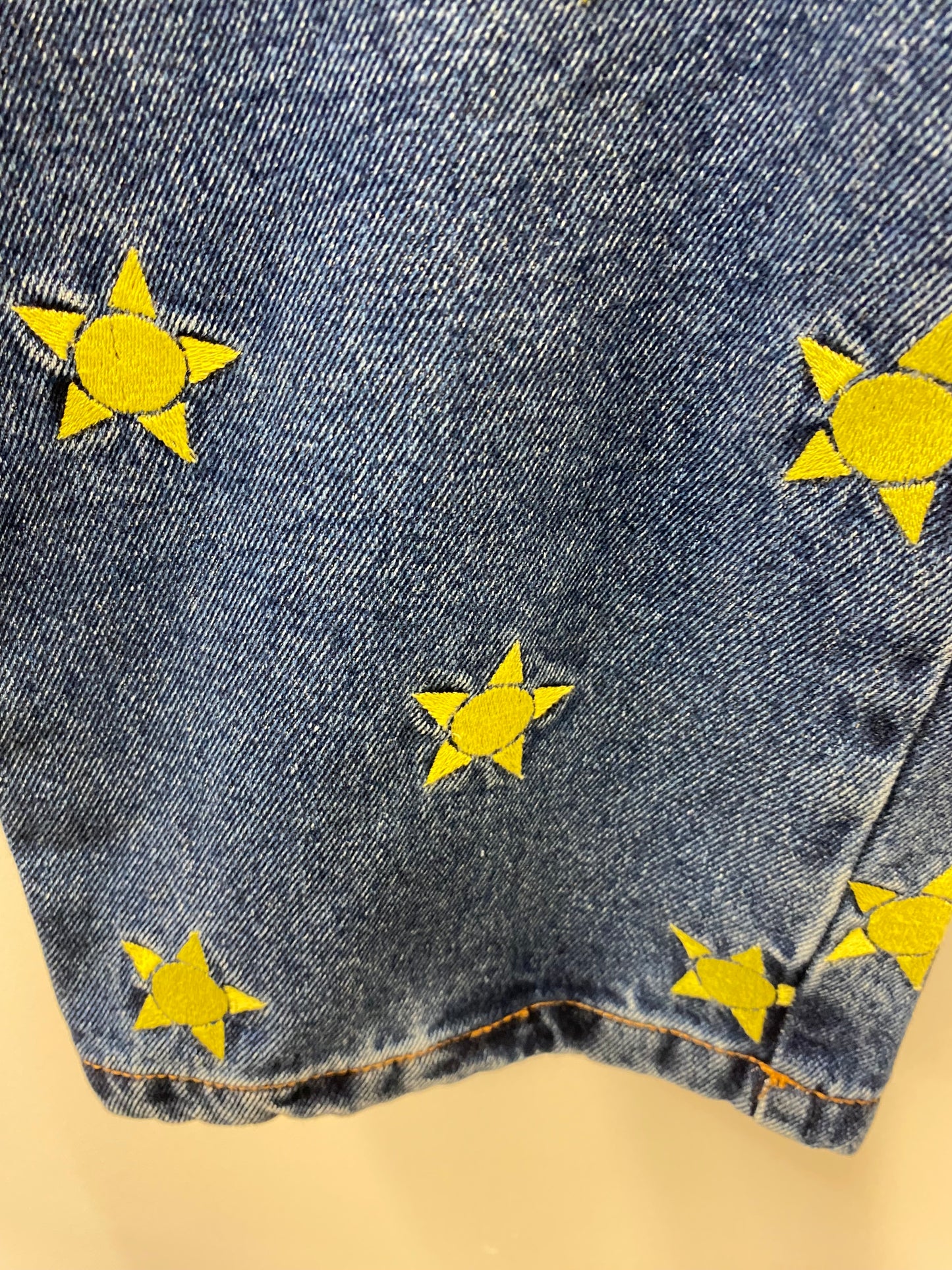 BNWT Lucy and Yak Dana Mom Jeans Organic Denim Solange Embroidery Size 50R