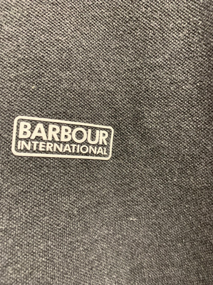 XXL Barbour International Grey Polo Shirt