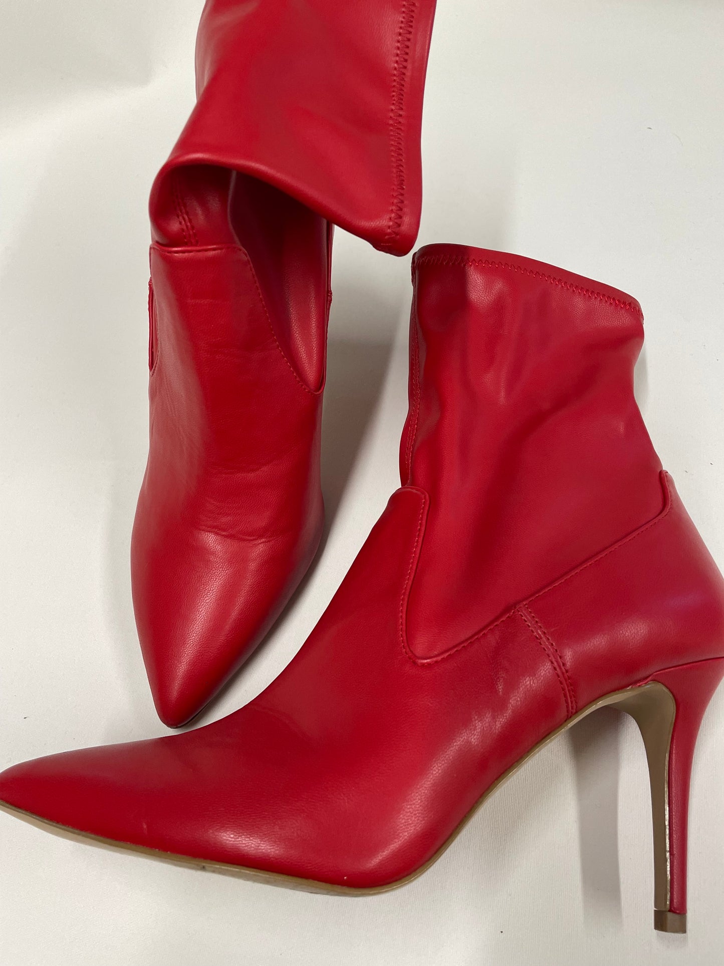 Faith Red Ankle Boots Size 7