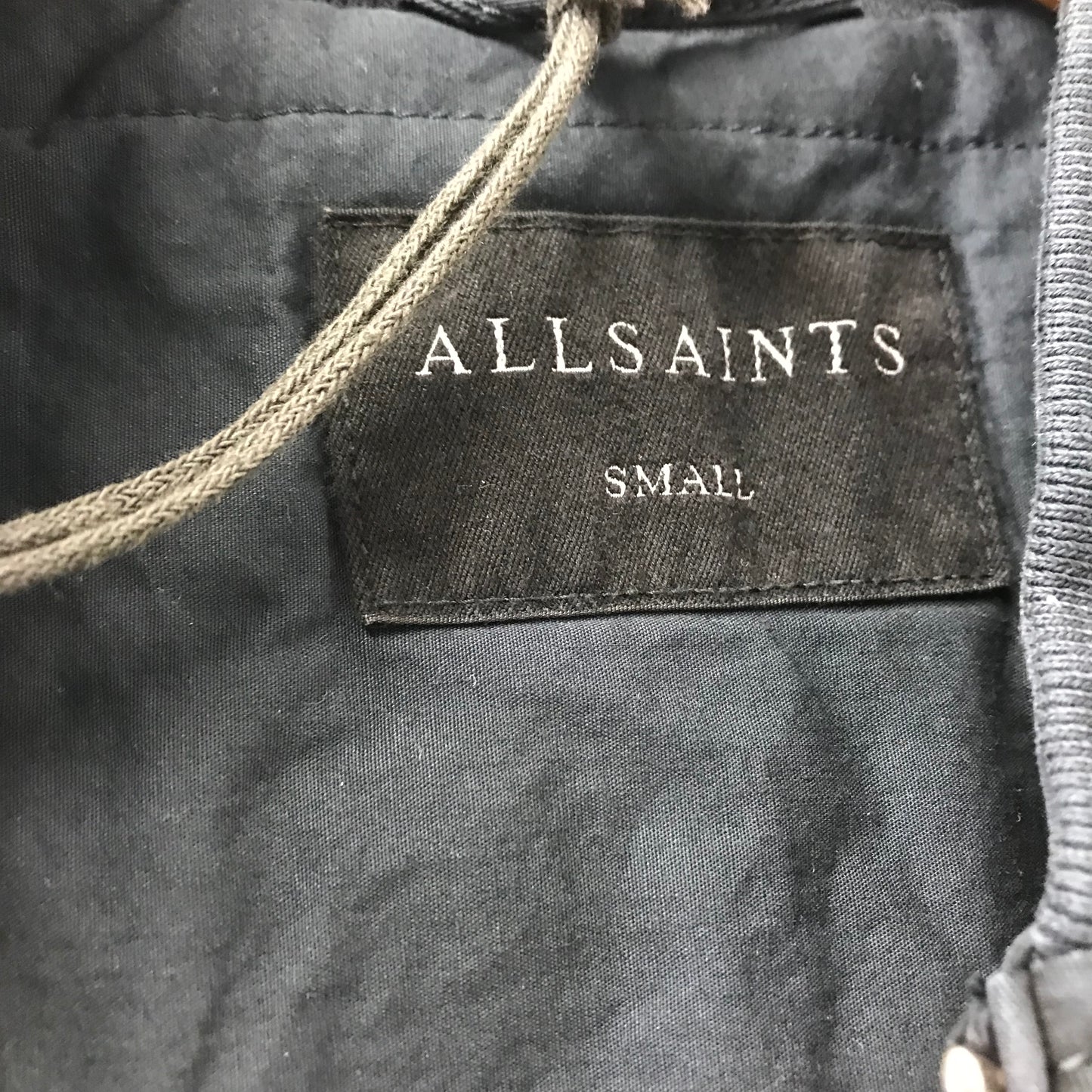 BNWT All Saints Lows Bomber Jacket Dark Ink Size S