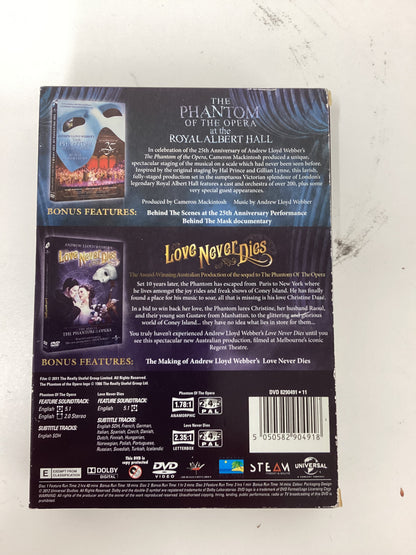 The Phantom Of The Opera and Love Never Dies DVD Box Set