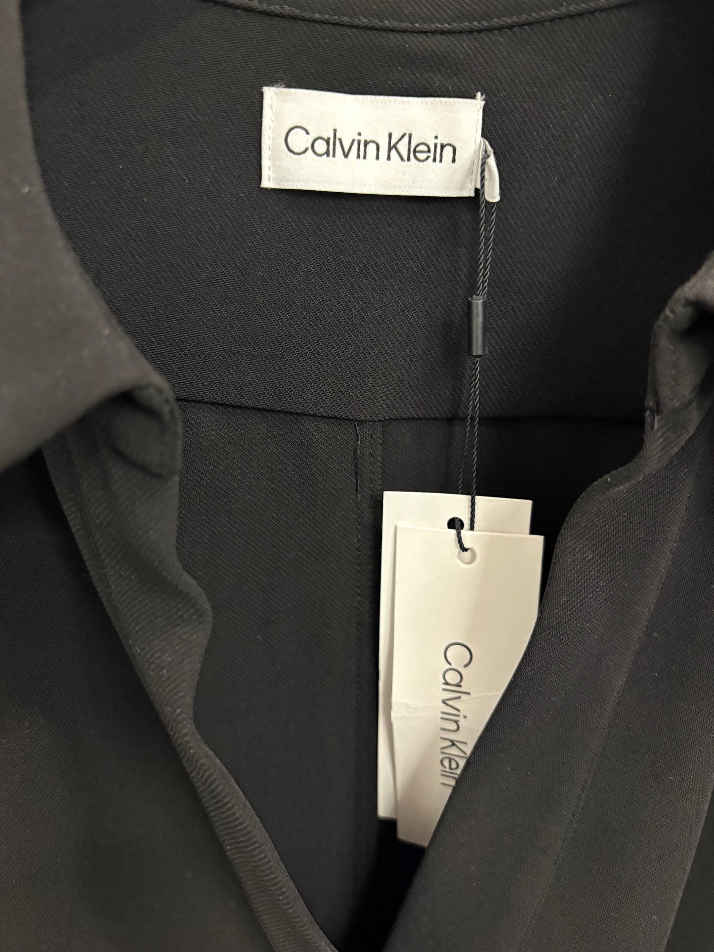 Calvin Klein Structure Twill Longsleeve Shirt Dress Size 12 - BNWT