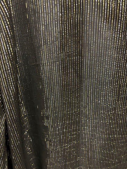 Joanie Clothing Women's Sheer Tie-Neck Metallic Blouse Size 26 - BNWT