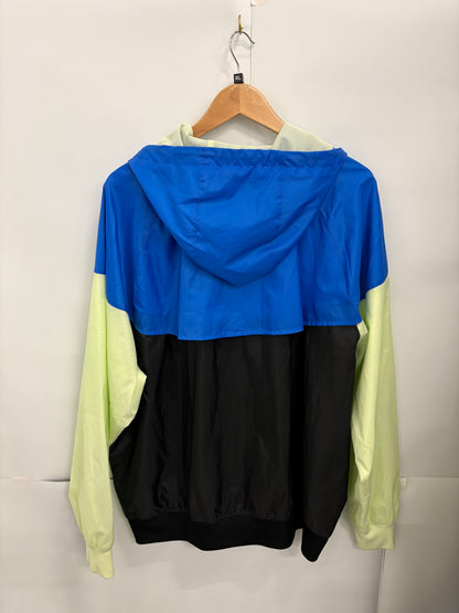 Nike Sportswear Windrunner Mens Hooded Blue/Black/Green Jacket Size XL